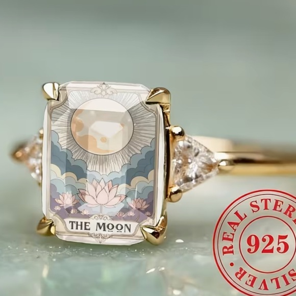 Jewelry - Soon NEW ! Tarot The Moon Gold and Silver Ring